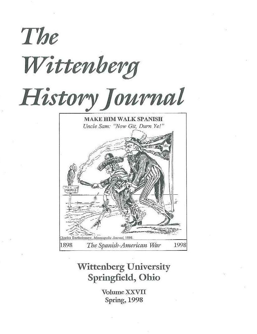 Wittenberg History Journal Wittenberg University